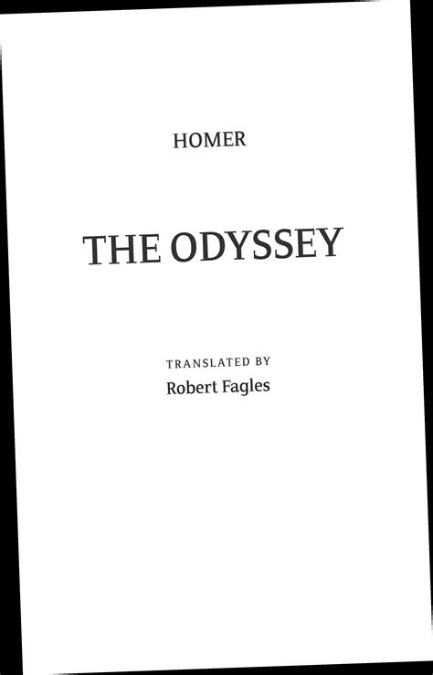 Robert fagles the odyssey pdf. The great epic of Western literature, translated by the acclaimed classicist Robert Fagles A Penguin Classic Robert Fagles, winner of the PEN/Ralph Manheim Medal for Translation and a 1996 Academy Award in Literature from the American Academy of Arts and Letters, presents us with Homer's best-loved and most accessible poem in a stunning modern … 