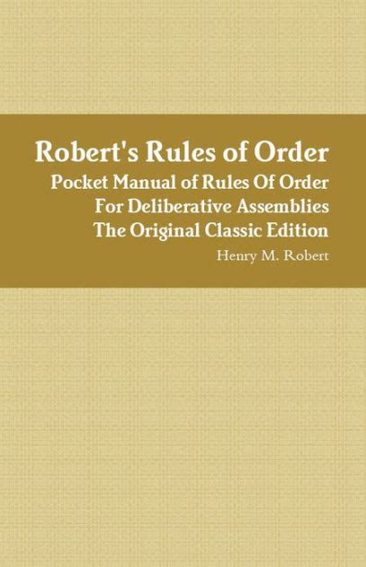 Robert s rules of order pocket manual of rules of. - Speedaire 3jr76 3jr77 und 4yn52 kompressor teile handbuch.