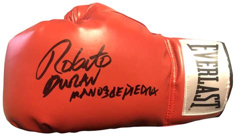 Roberto Duran Hands of Stone Autographed Signed Everlast Boxing Glove ...