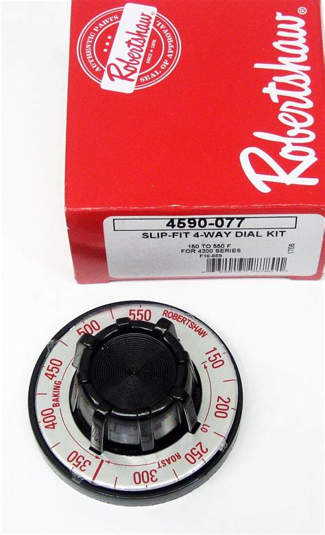 Robertshaw 4590-077 Thermostat Dial Knob Kit 662013287801