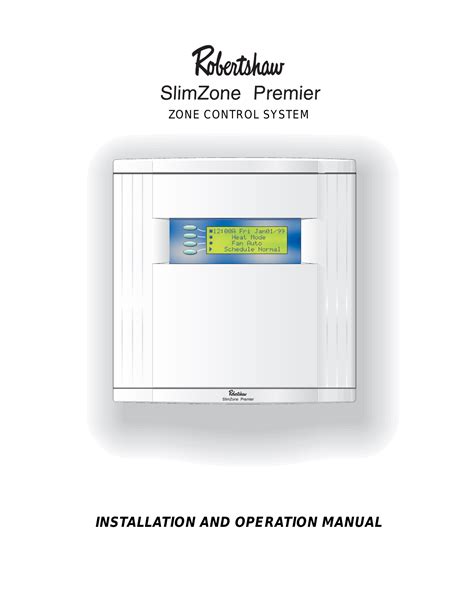 Robertshaw slimzone premier control panels manual. - To know a guide to womens magic and spirituality.