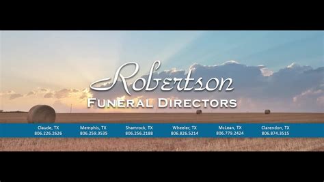 Robertson funeral home wheeler tx.  Three Generation Family Owned and Operated Jim...
