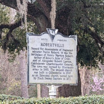 Robertville Historical Marker - Garnett, SC - Yelp