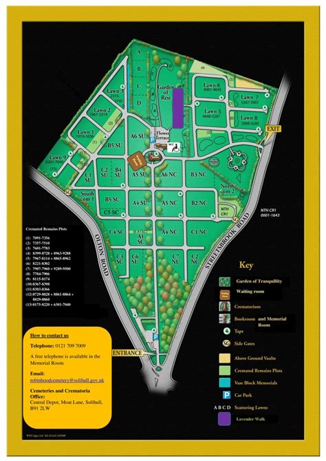 Robin Hood Cemetery Map - Cemetery - Solihull, United Kingdom …