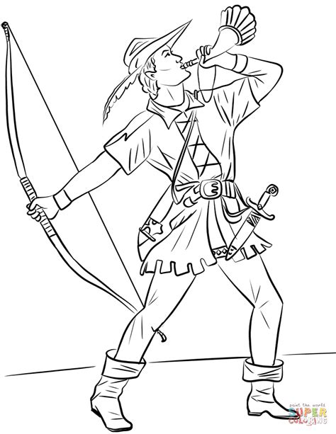 Robin Hood Coloring Page