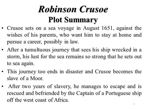 Robinson crusoe summary in 200 words