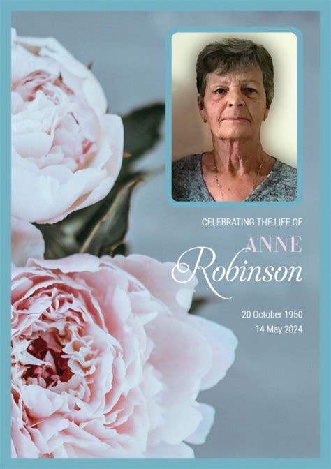 Robinson funeral notices today.  Browse recent obituaries and memorials fo...