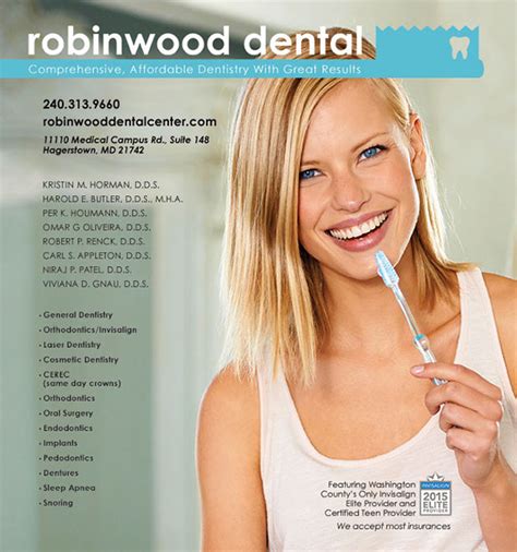 Robinwood dental. Site Details. Robinwood Dental is located in Middletown, MD. City: Middletown County: Frederick County Phone Number: (240) 313-9660 NAICS Code: 621210 Business Category: Offices Of Dentists Sub Category: Offices Of Dentists Geo Coordinates: 39.434699, -77.517567 Open Positions / Hiring Now 