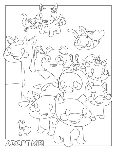 Roblox Adopt Me Coloring Pages Coloring Home