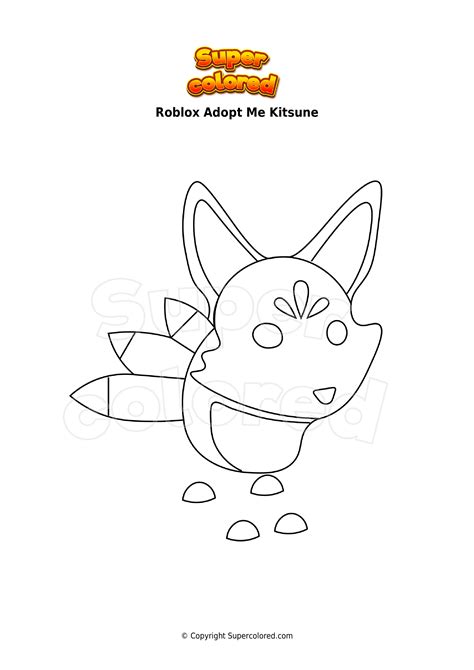 Roblox Adopt Me Coloring Pages Kitsune