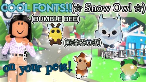 Roblox AdoptMe Fonts