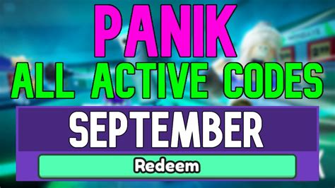 Roblox All Panik Codes September 2022 The Nerd Stash