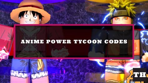 Roblox Anime Power Tycoon Codes September 2022 