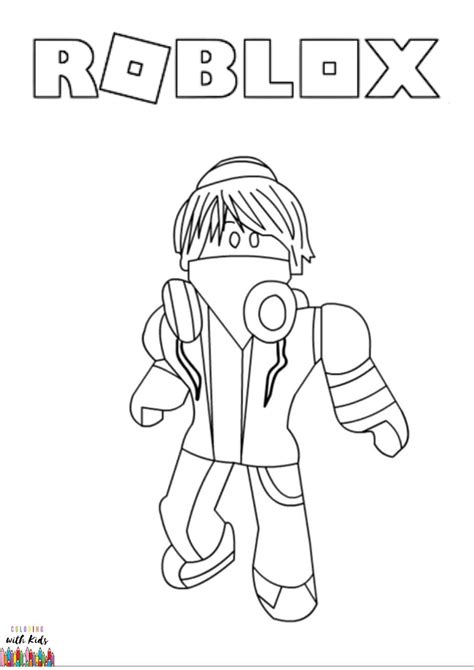 Roblox Avatar Colouring Pages