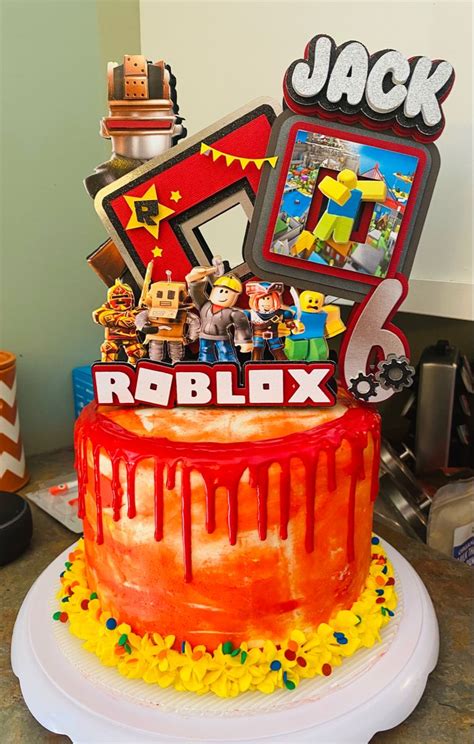 Roblox Birthday Party Ideas 045 in 2023 Roblox cake, Birthday cake