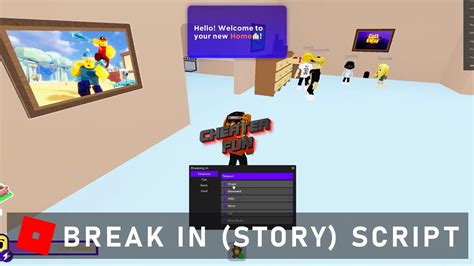 Roblox Break In (Story) Script – Free Teleports & Item Giver