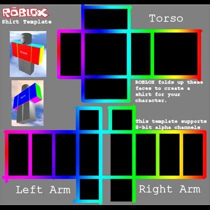 Roblox Cartoony Rainbow Shirt Template Create Meme "roblox Roblox