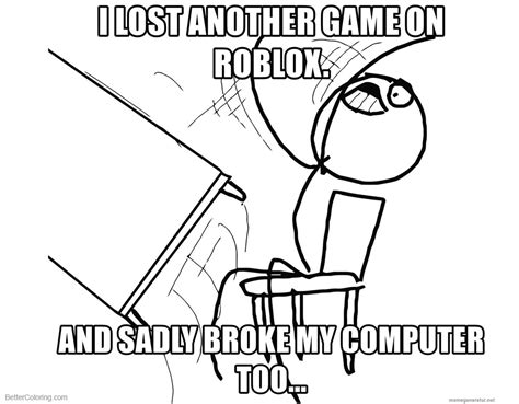 Roblox Coloring Pages Funny MEME Free Printable Coloring Pages