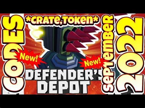 Roblox Defender s Depot codes October 2022 Free tokens coins and more