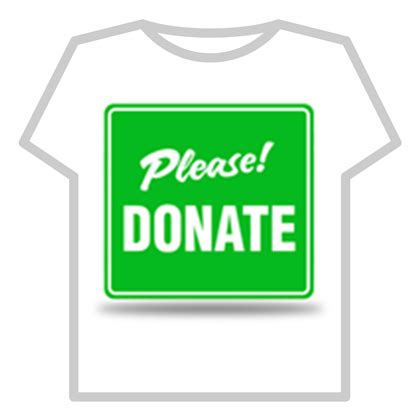 Roblox Donation Shirt Template