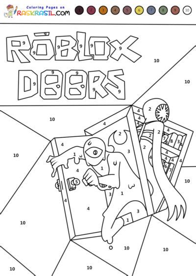 Roblox Doors Coloring Pages Printable Printable Word Searches