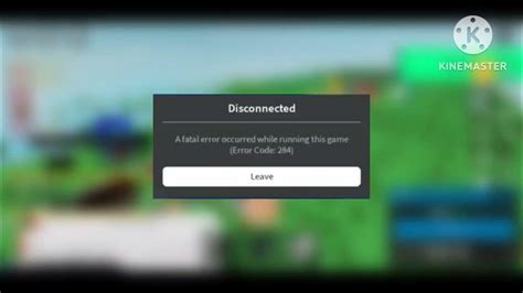 Roblox Error Code 284 YouTube