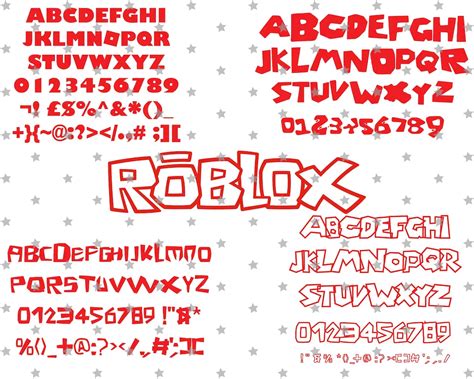 Roblox Font Roblox Svg Roblox Svg Files for Cricut Fonts for Cricut