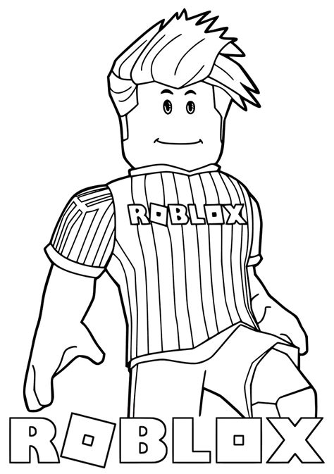 Roblox Footballer Coloring Page Free Printable Coloring Pages for Kids