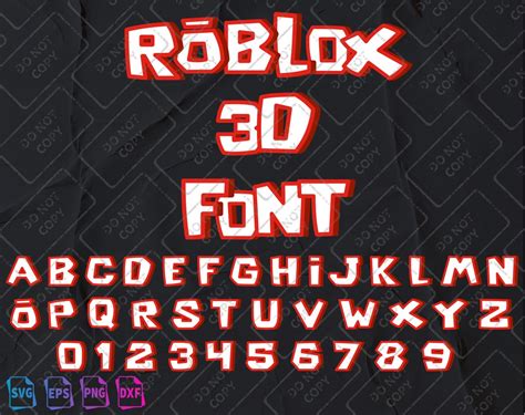 Roblox Game Font SVG Roblox ttf Roblox Alphabet Fuente de Etsy