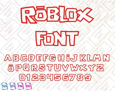 Roblox Game Font SVG Roblox ttf Roblox Alphabet Video game Etsy