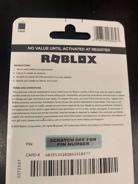 Roblox Gift Card for 20 Off