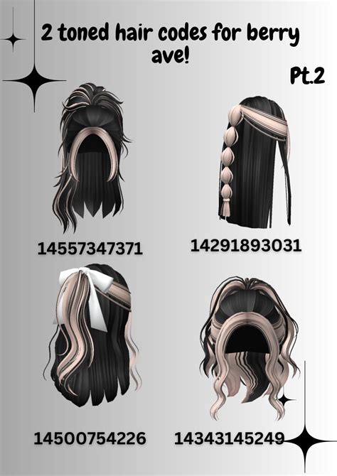 Roblox Hair Codes 2022