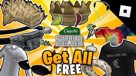 Roblox How to Get All Free Items in Chipotle Burrito Builder