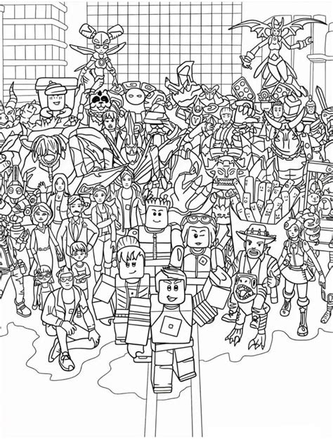 Roblox Kleurplaat kleurplaten van dieren