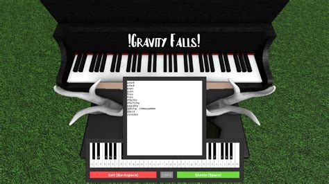 Roblox Piano Sheets Gravity Falls