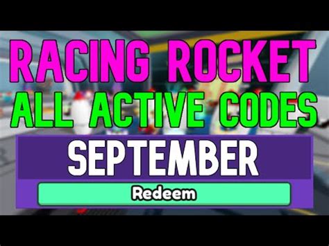 Roblox Racing Rocket Codes September 2022 The Nerd Stash