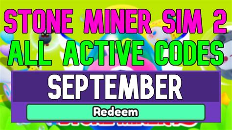 Roblox Stone Miner Simulator 2 Codes September 2022 