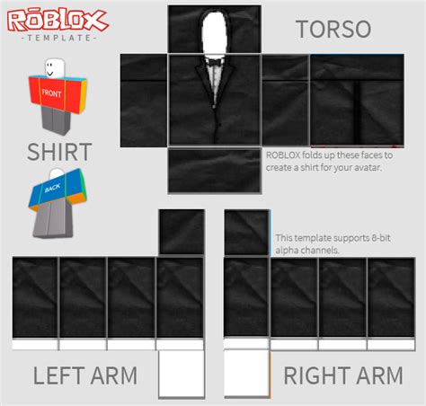 Roblox Tuxedo Shirt Template