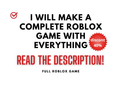 Roblox Video Game Development Services Online Upwork