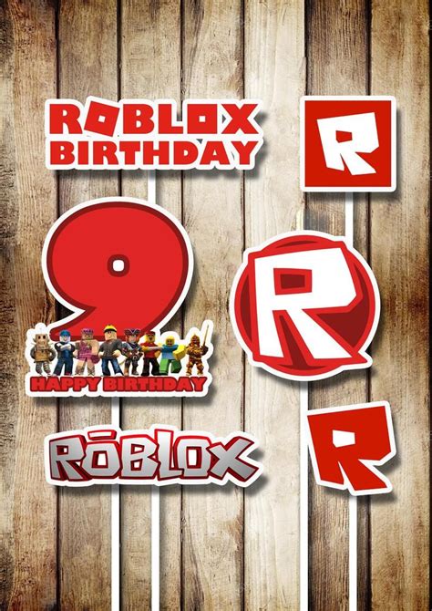 Roblox centerpieces roblox digital party supplies roblox Etsy in 2020 Birthday collage