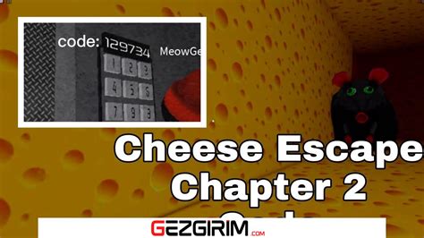 Roblox cheese escape 4 digit code. Things To Know About Roblox cheese escape 4 digit code. 