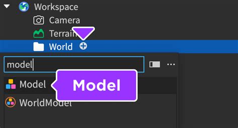 Roblox highlighted boxes.  In the Explorer window, hover over either a Model ...