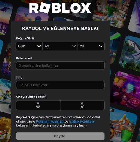 Roblox kayıt