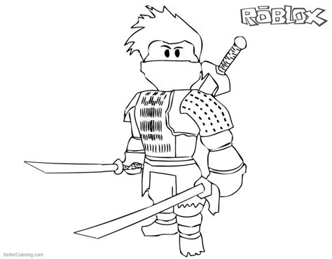 Roblox ninja Coloring pages, Roblox, Coloring pages to print