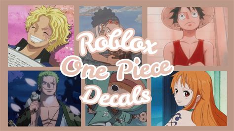 Roblox one piece decal id. Mar 27, 2020 · ↓Id's in the description↓~~~~~San... 