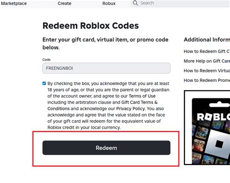 Roblox redeem code items.  If you are planning to switch to using the Roblox VN...