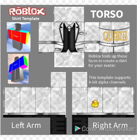 Export the template or assets for any Roblox clothing. ... For example, if you go to a Shirt it will redirect to the shirt template. 4.3 out of 5. 44 ratings. 