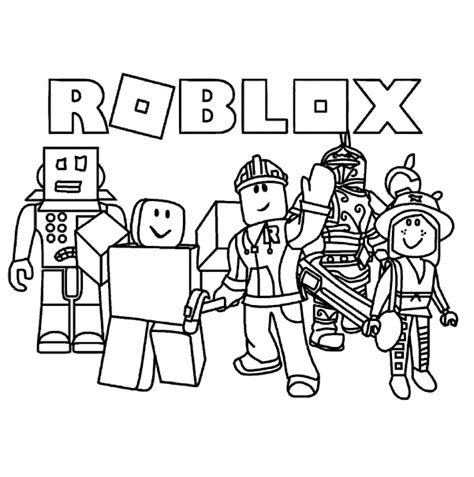 Roblox team protects the earth Coloring Pages Free Printable Coloring