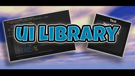 Roblox ui library. You can skip this if you already know what a UI Lib/Library is. ","A UI Library is something that's used to make GUI's easier and quicker. Instead of having to add a button in roblox studio you can just do (ex. Addbutton:(Section):Main)","This will then add a button automatically for you and remove the hastle of making the UI yourself. 