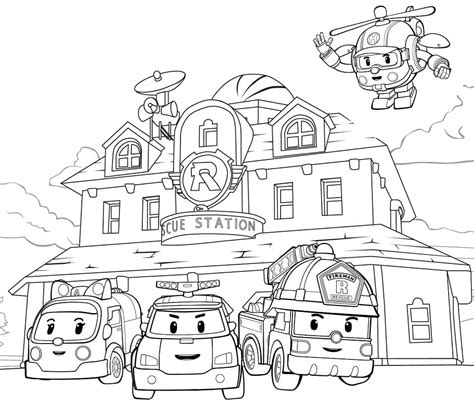 Robocar Poli Coloring Pages & Books 100 FREE and printable!